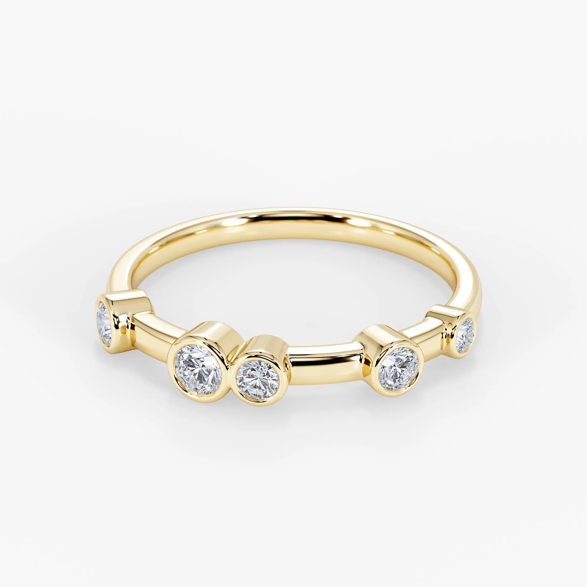 Luna Raindrop Mini Ring 18K Yellow Gold