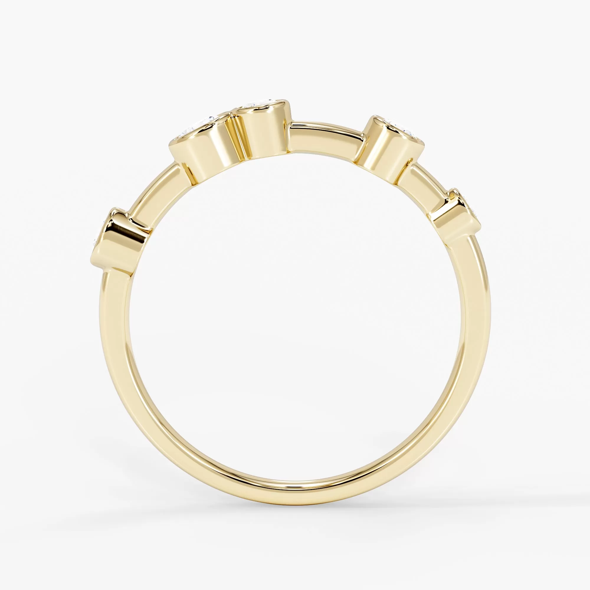 Luna Raindrop Mini Ring 18K Yellow Gold