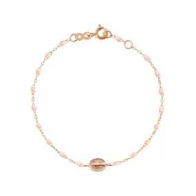 Madone Charm Classic Gigi Baby Pink bracelet, Rose Gold, 6.7"