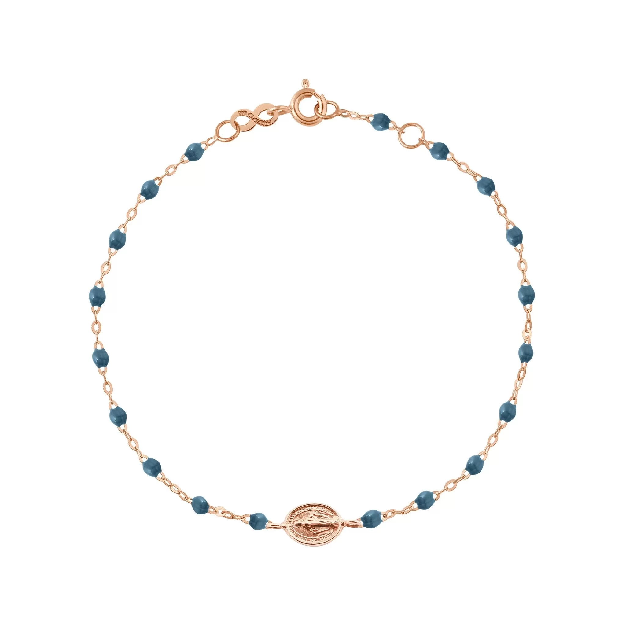 Madone Charm Classic Gigi Jeans bracelet, Rose Gold, 6.7"