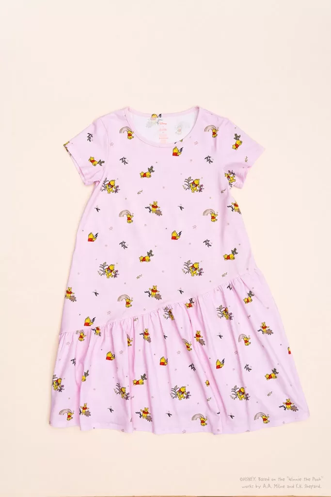 Mary Dress - Pink Rainbow Pooh