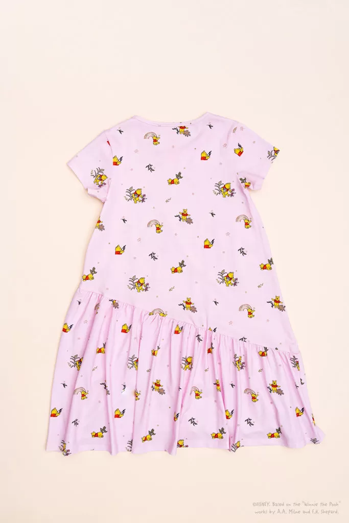 Mary Dress - Pink Rainbow Pooh