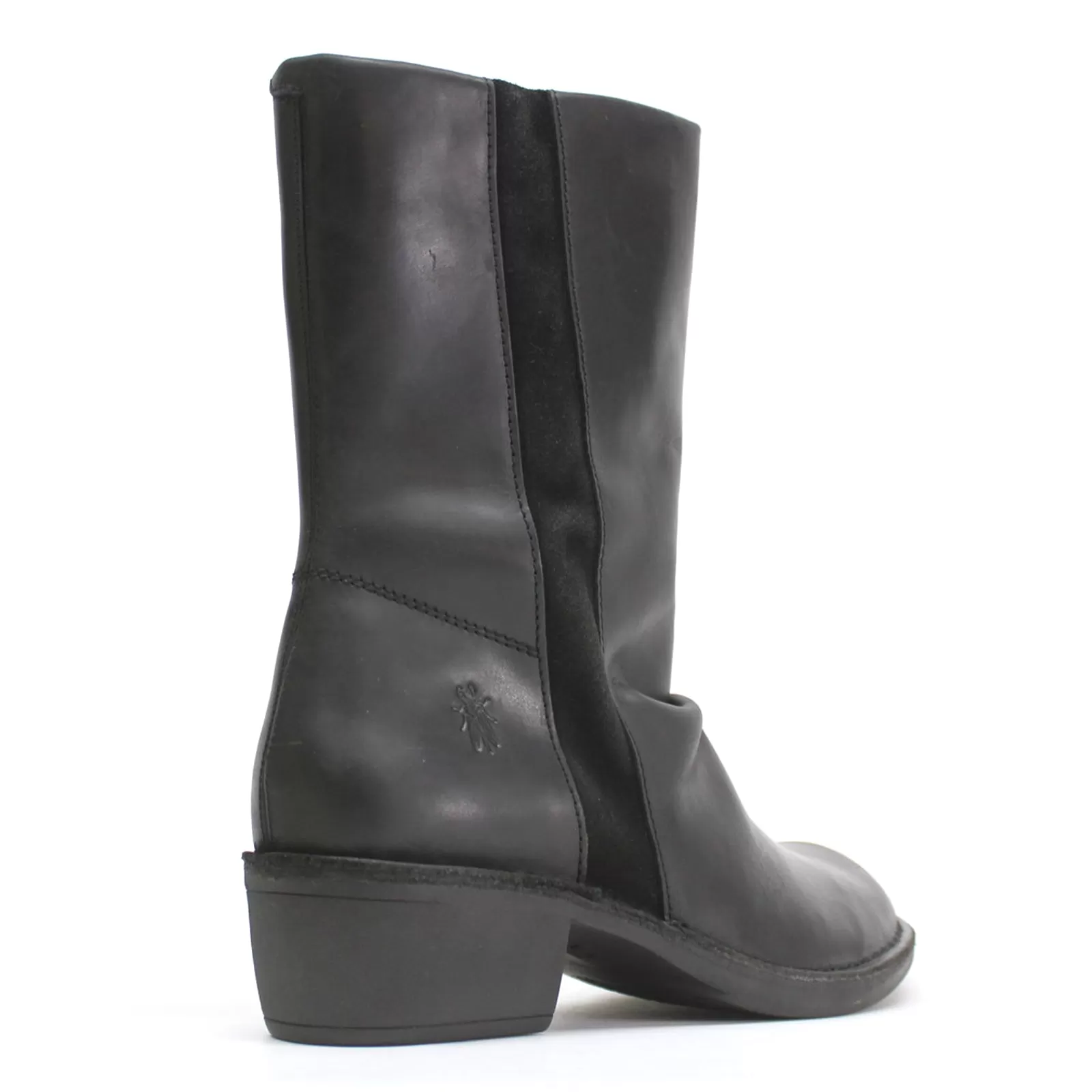 Mecy092Fly Rug Oiled Suede Women's Zip Up Mid-Calf Boots