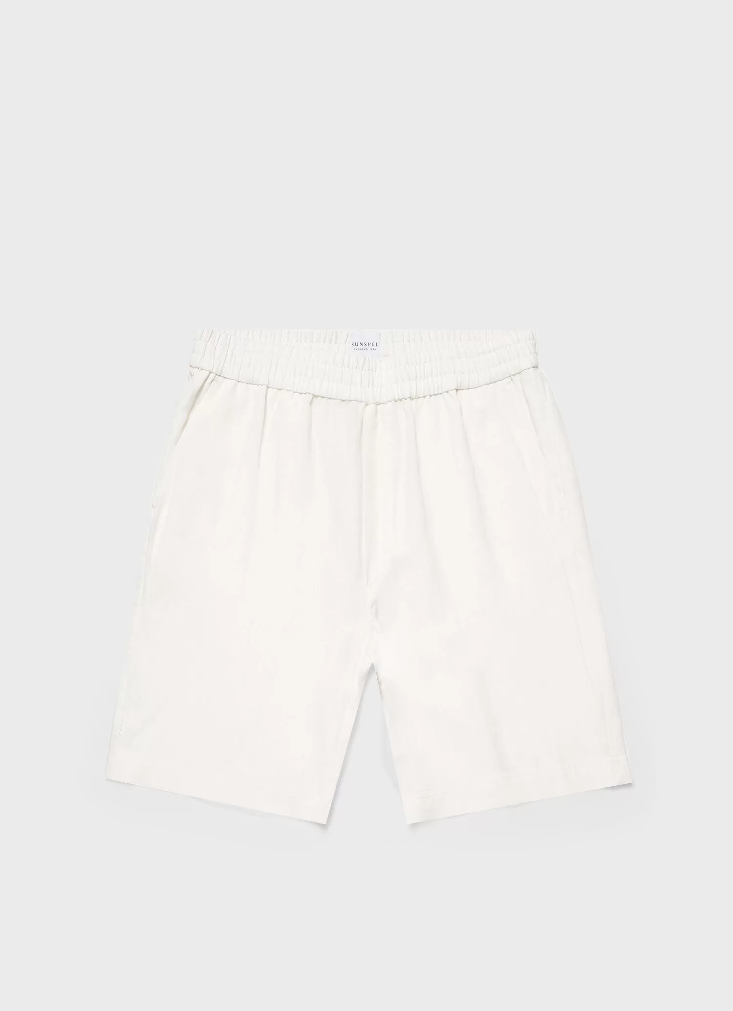 Men's Linen Drawstring Short in White