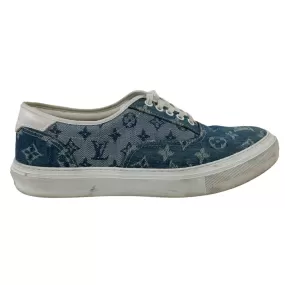 Men's Monogram Denim Low Trainers Blue Size EU 42 / UK 8