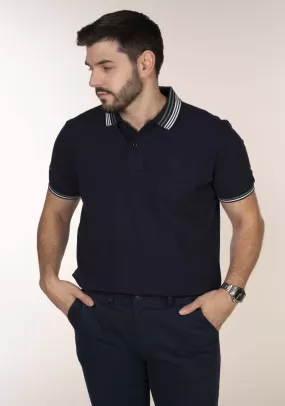 Mens Navy Polo Shirt