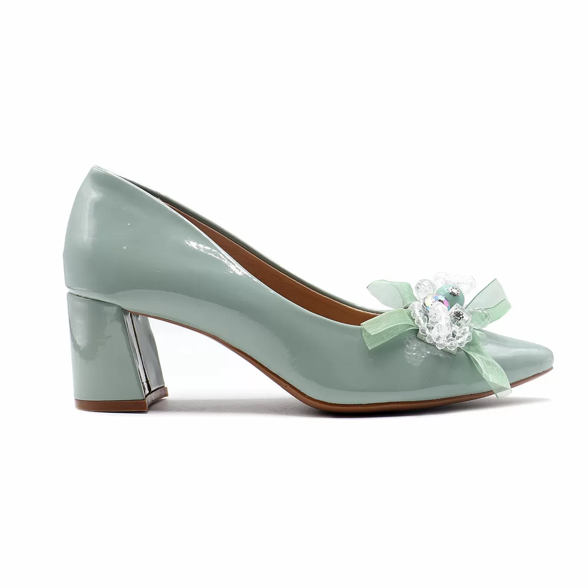 Mint Green Formal Court Shoes 085473