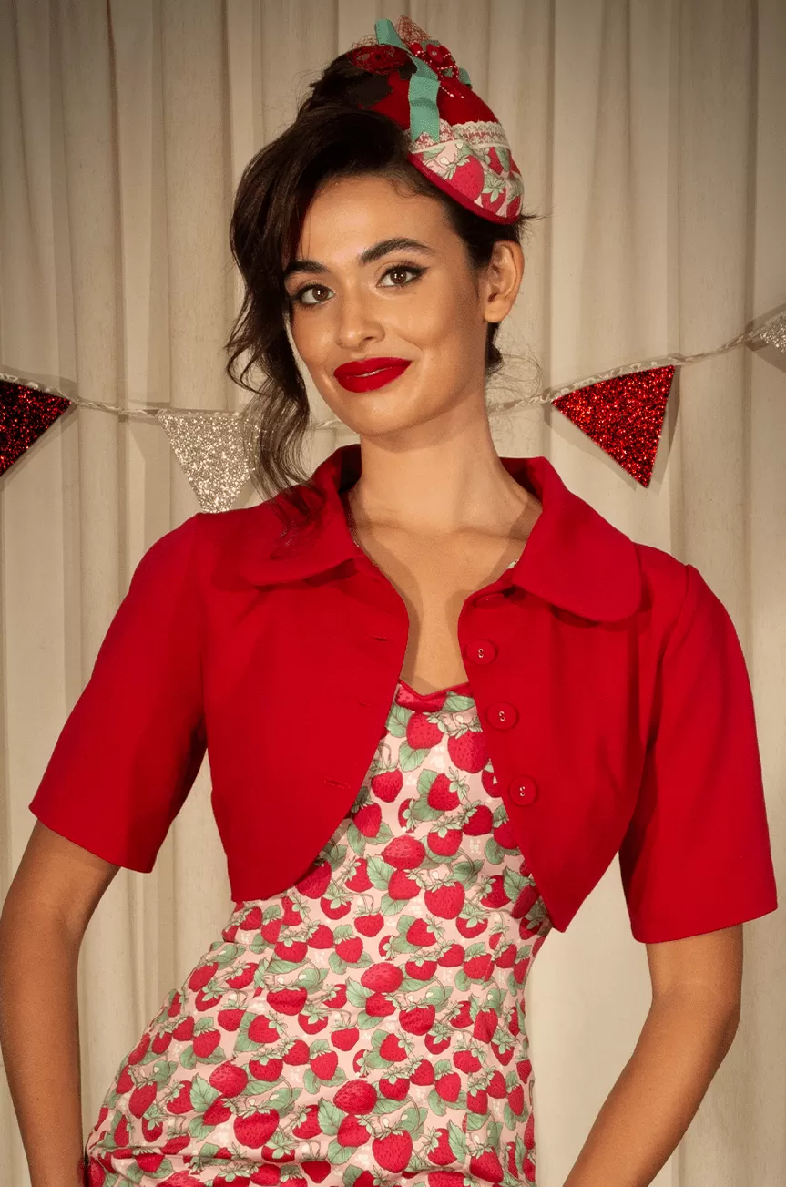 Miss Strawberry Pageant Crop Jacket