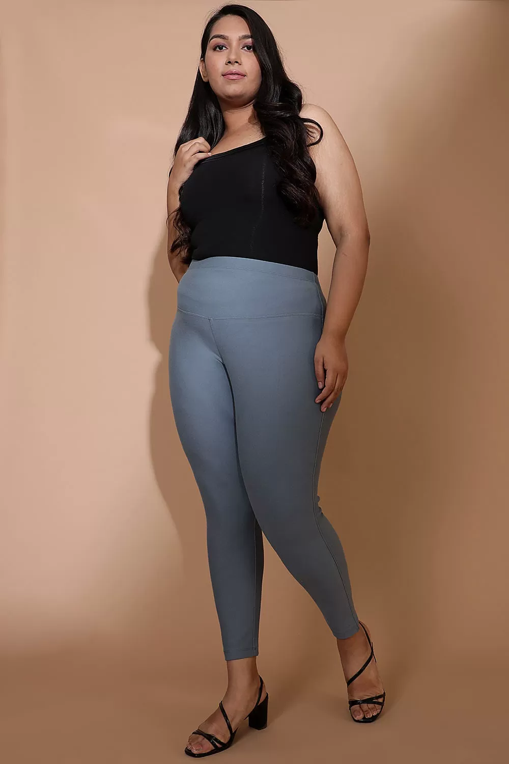 Mist Blue Tummy Tucker Jeggings