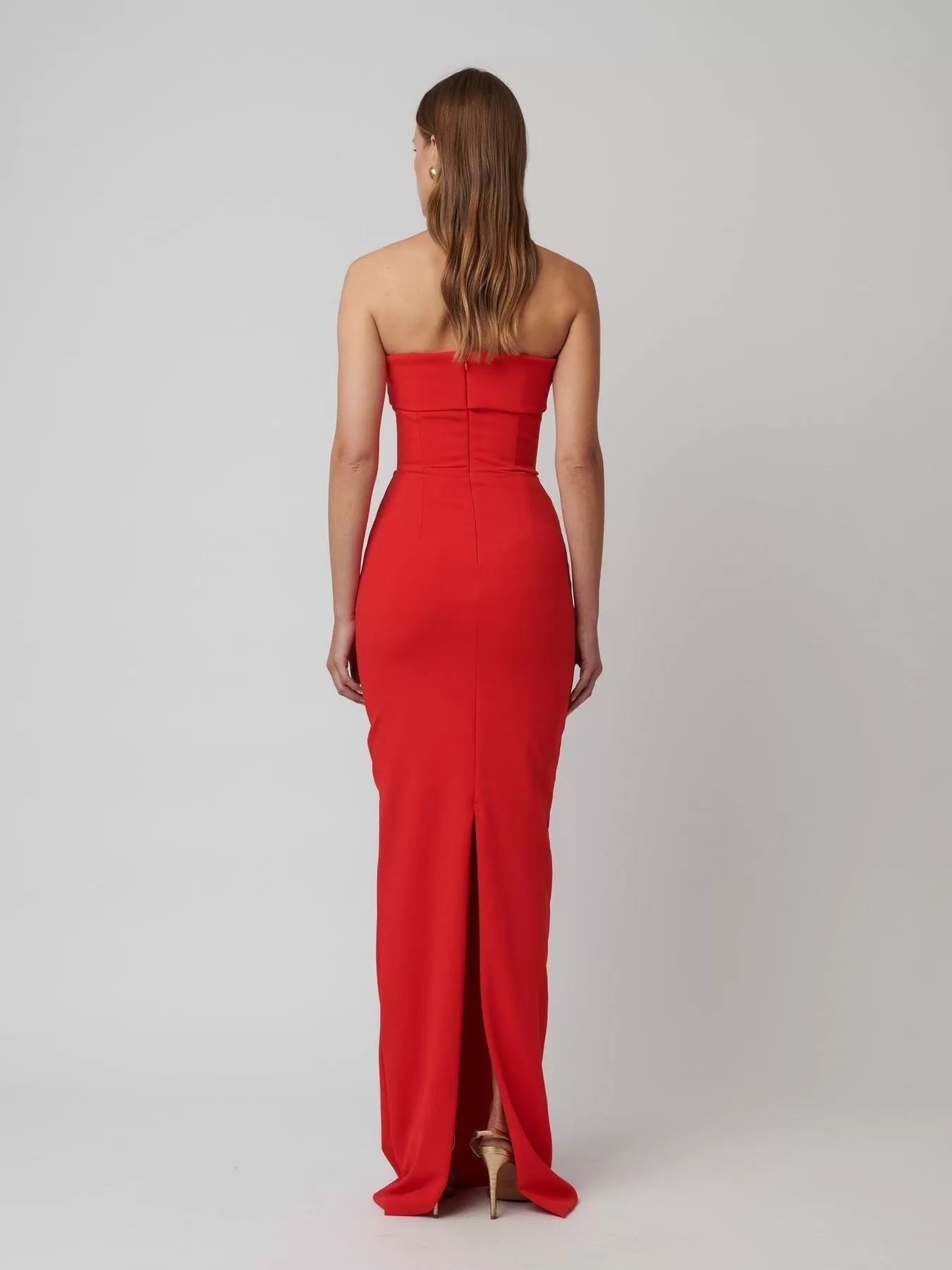 Monroe Gown - Cherry Red