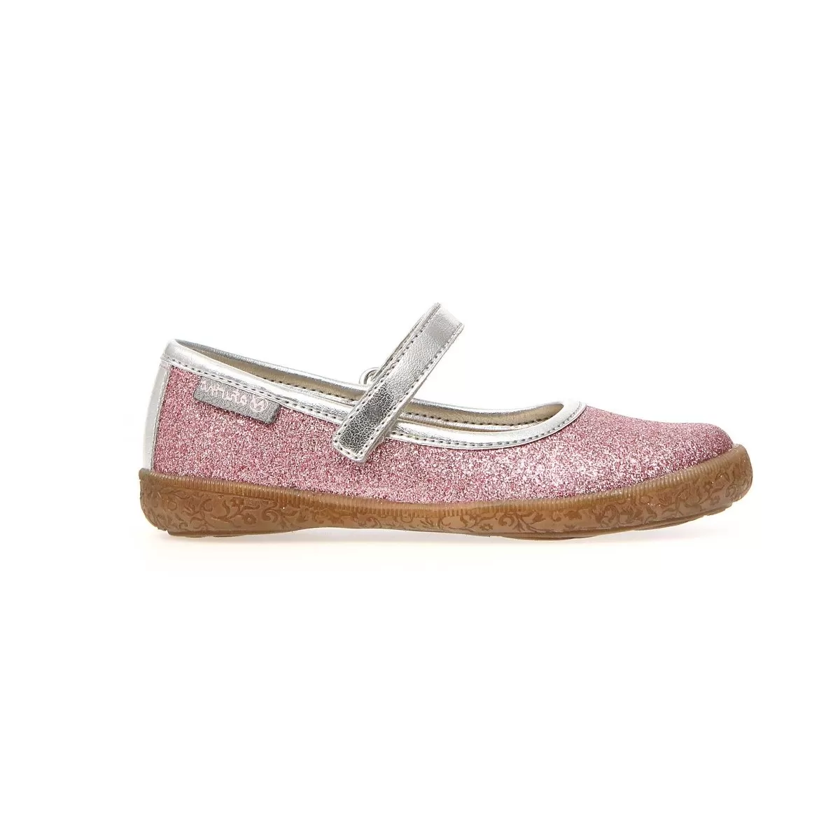 Naturino Girl's Pavia Pink Glitter Mary Jane (Sizes 26-29)