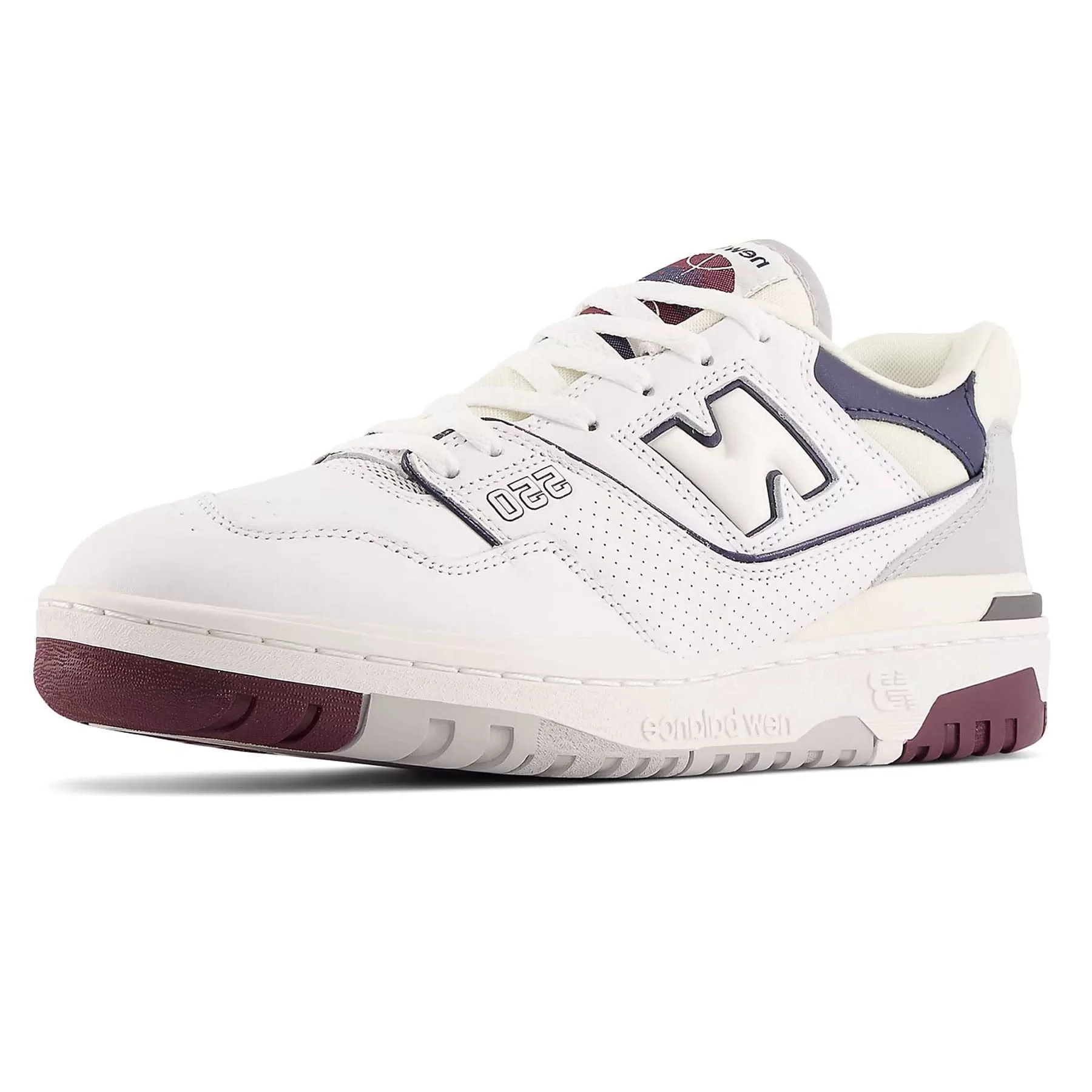 New Balance 550 'White Maroon Natural Indigo'