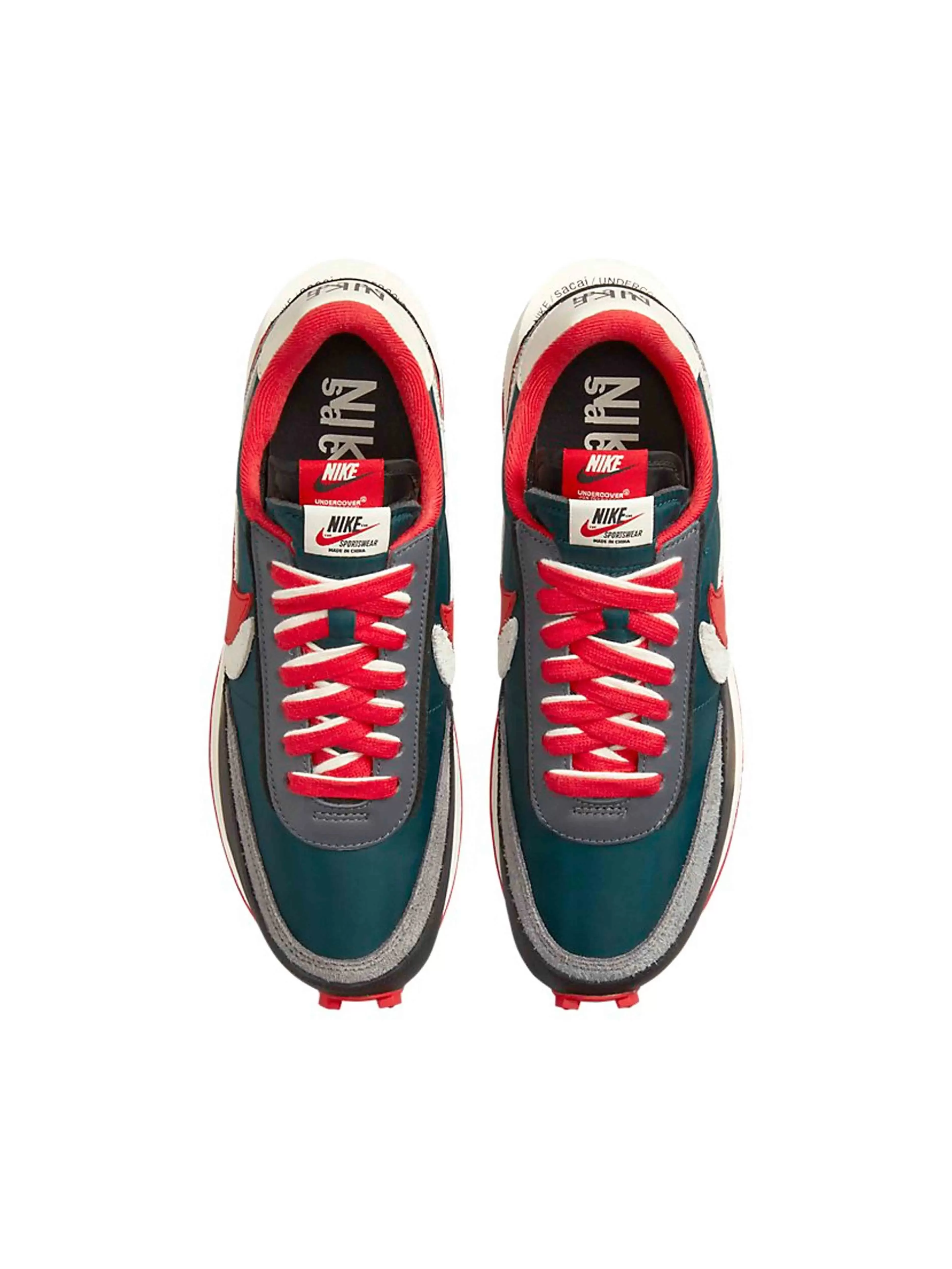 Nike x Sacai x Undercover LD Midnight Spruce University Red