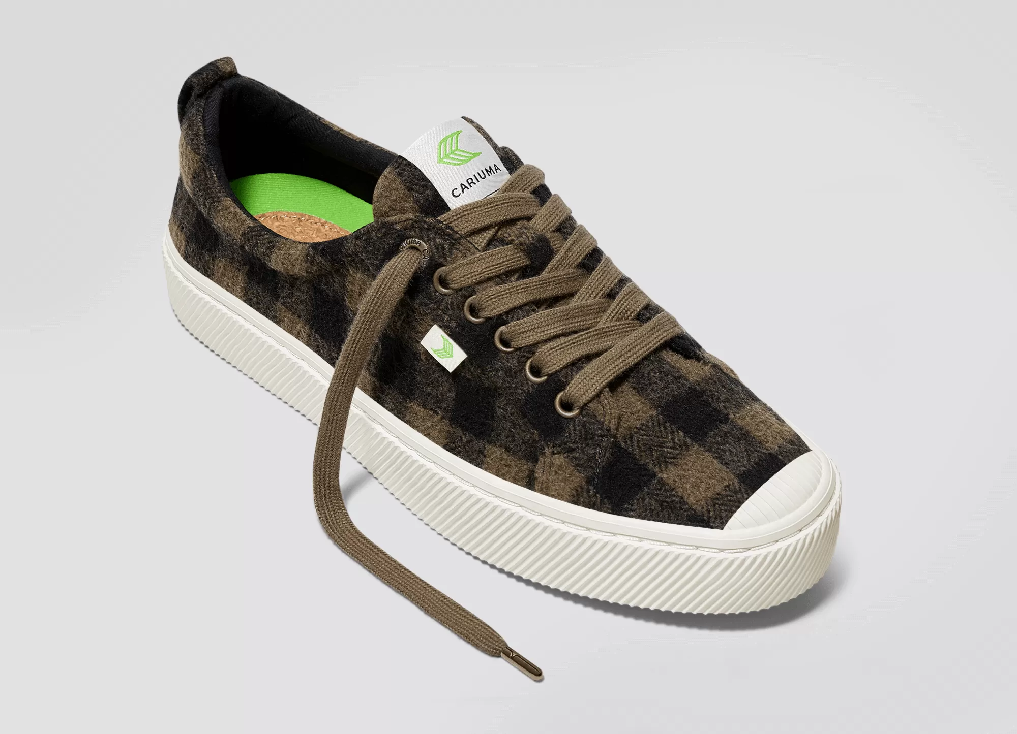 OCA Low Brown Plaid Sneaker Men