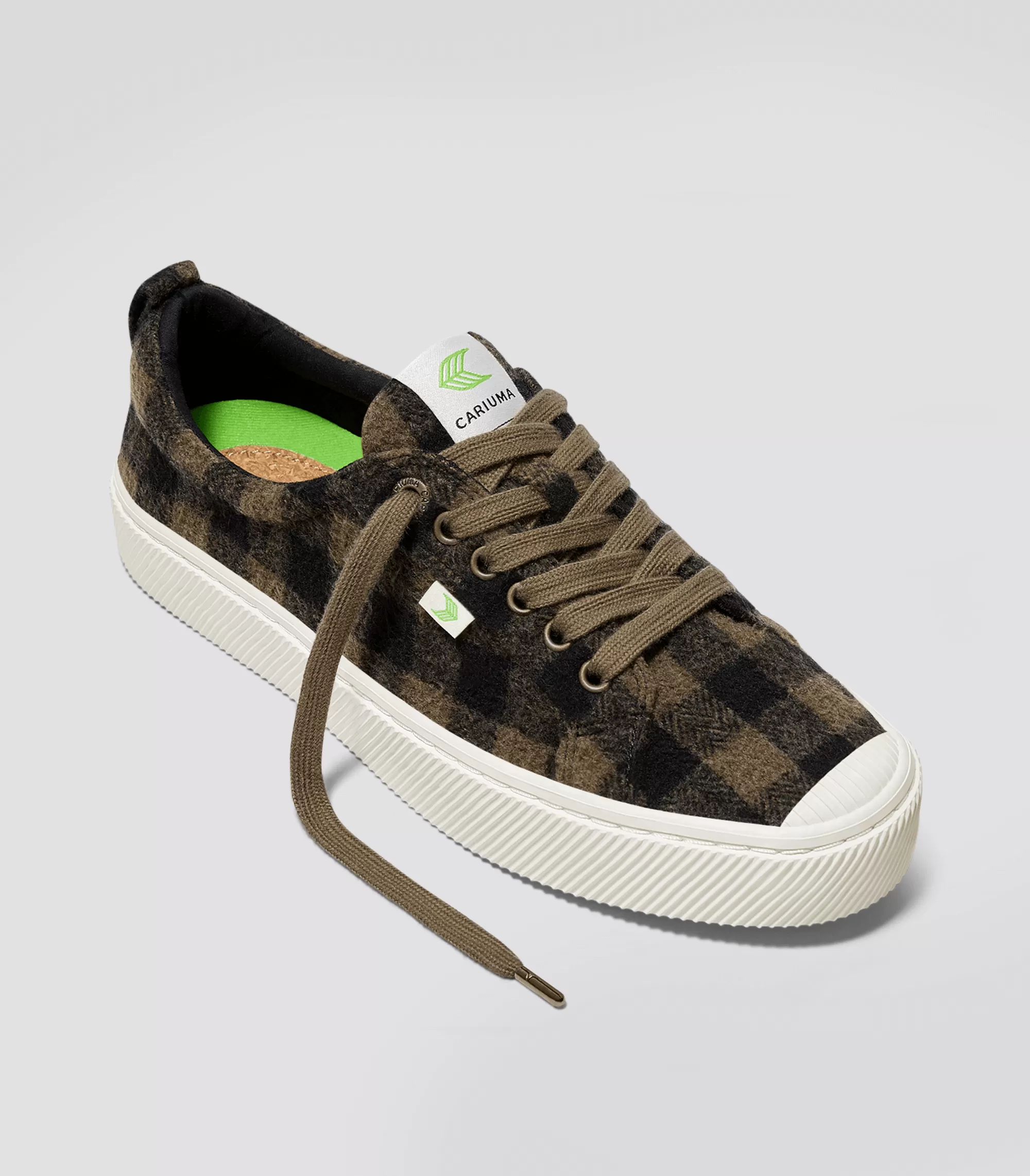 OCA Low Brown Plaid Sneaker Men