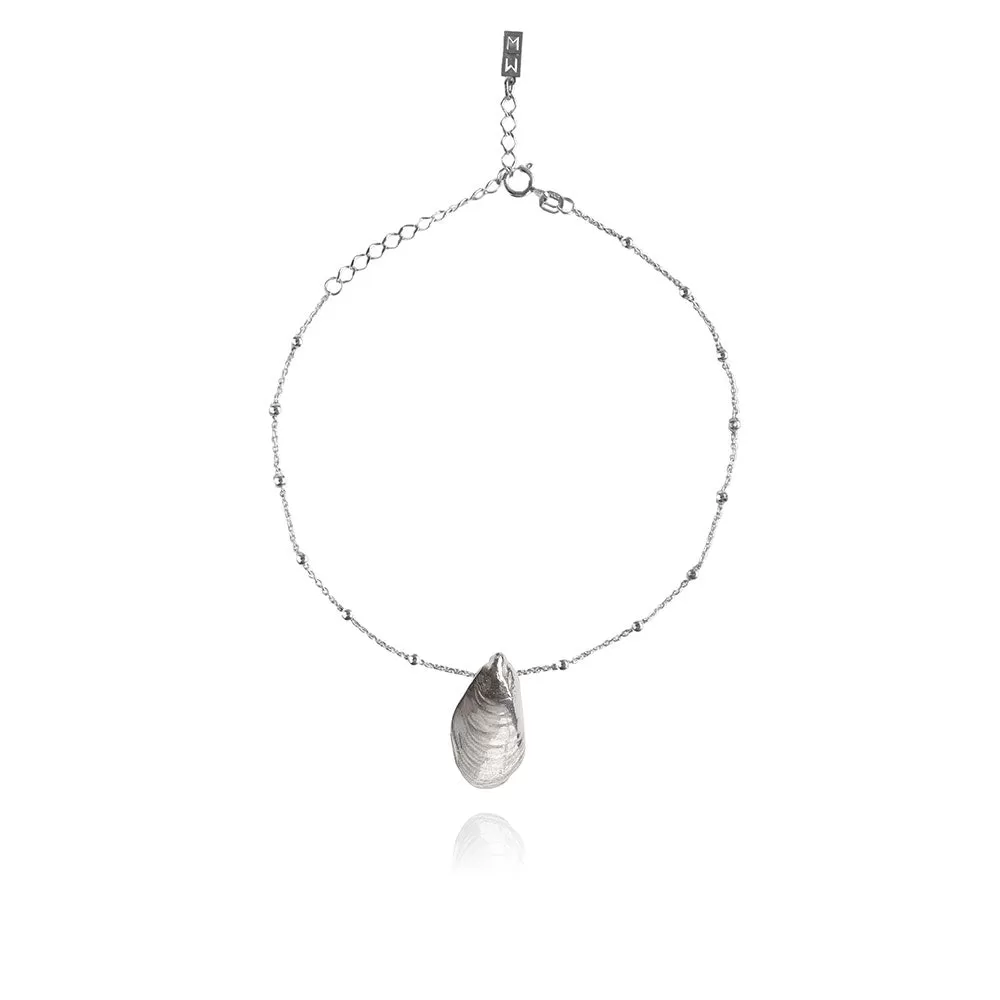 Olivia Silver Anklet Seashell