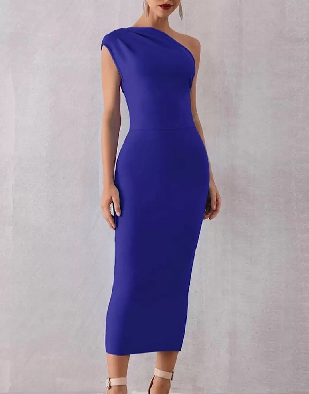 One Shoulder Slim Bandage Dress