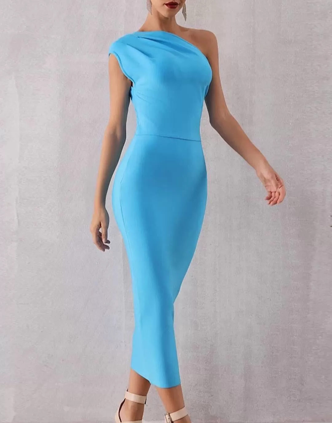 One Shoulder Slim Bandage Dress