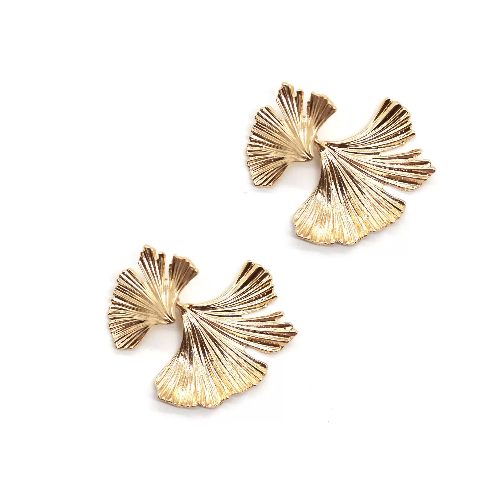 Organic Gold Earrings