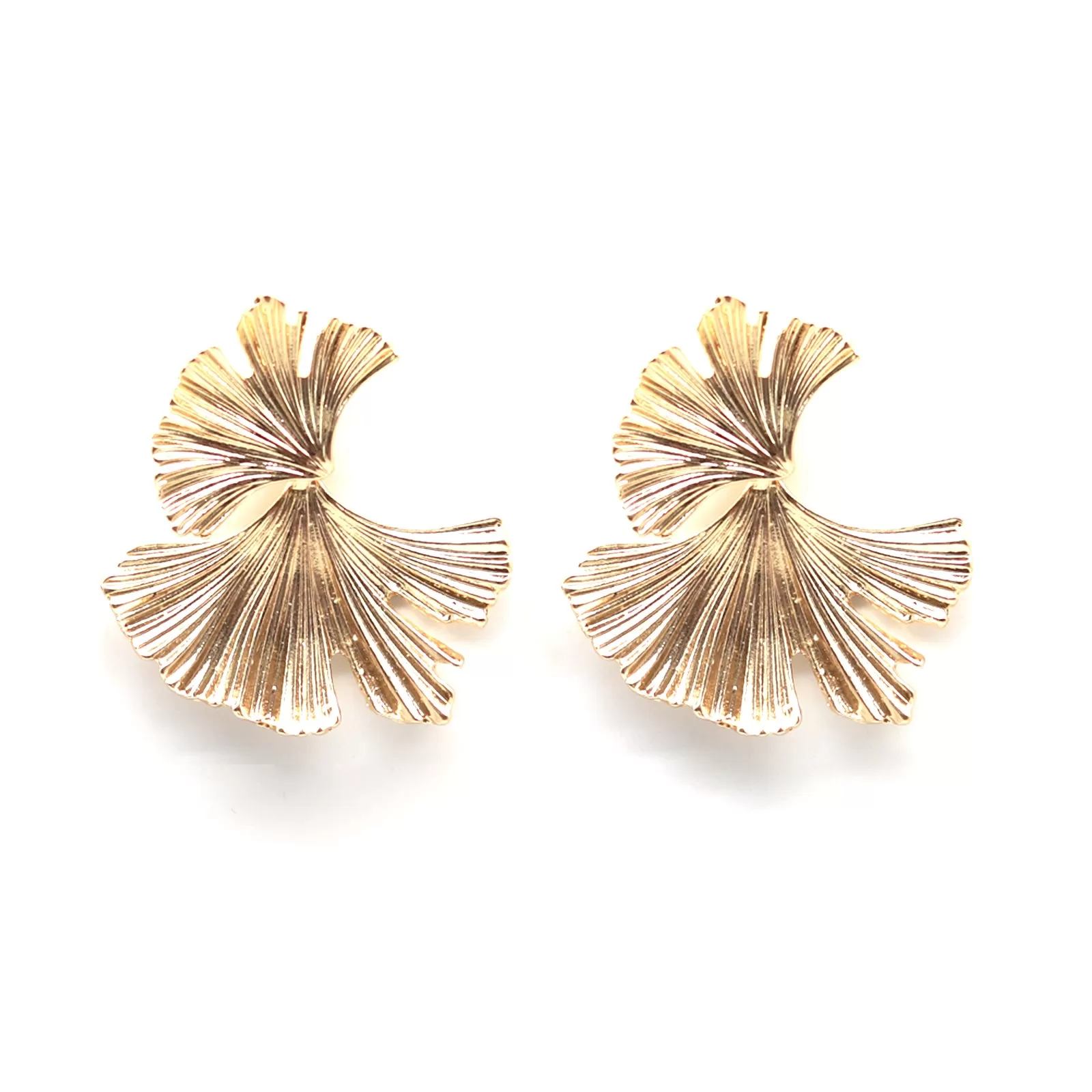 Organic Gold Earrings