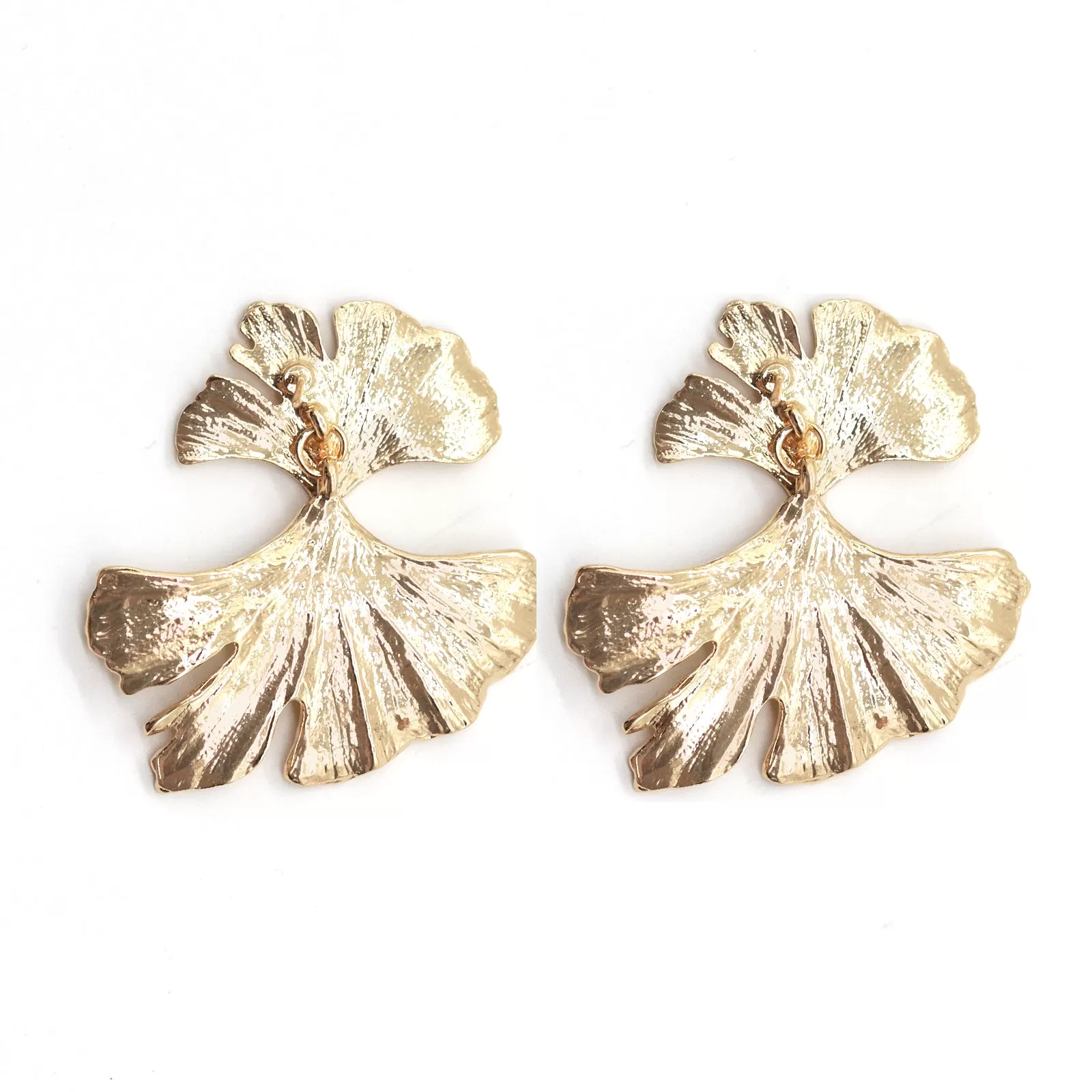 Organic Gold Earrings