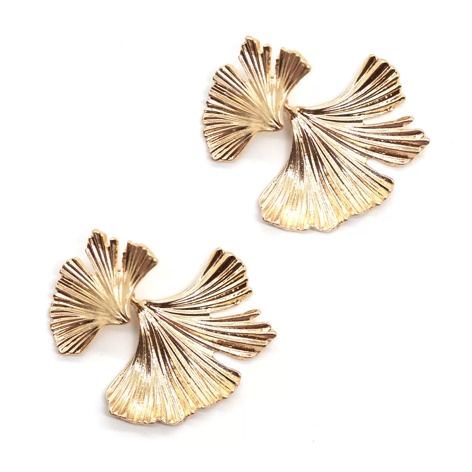 Organic Gold Earrings