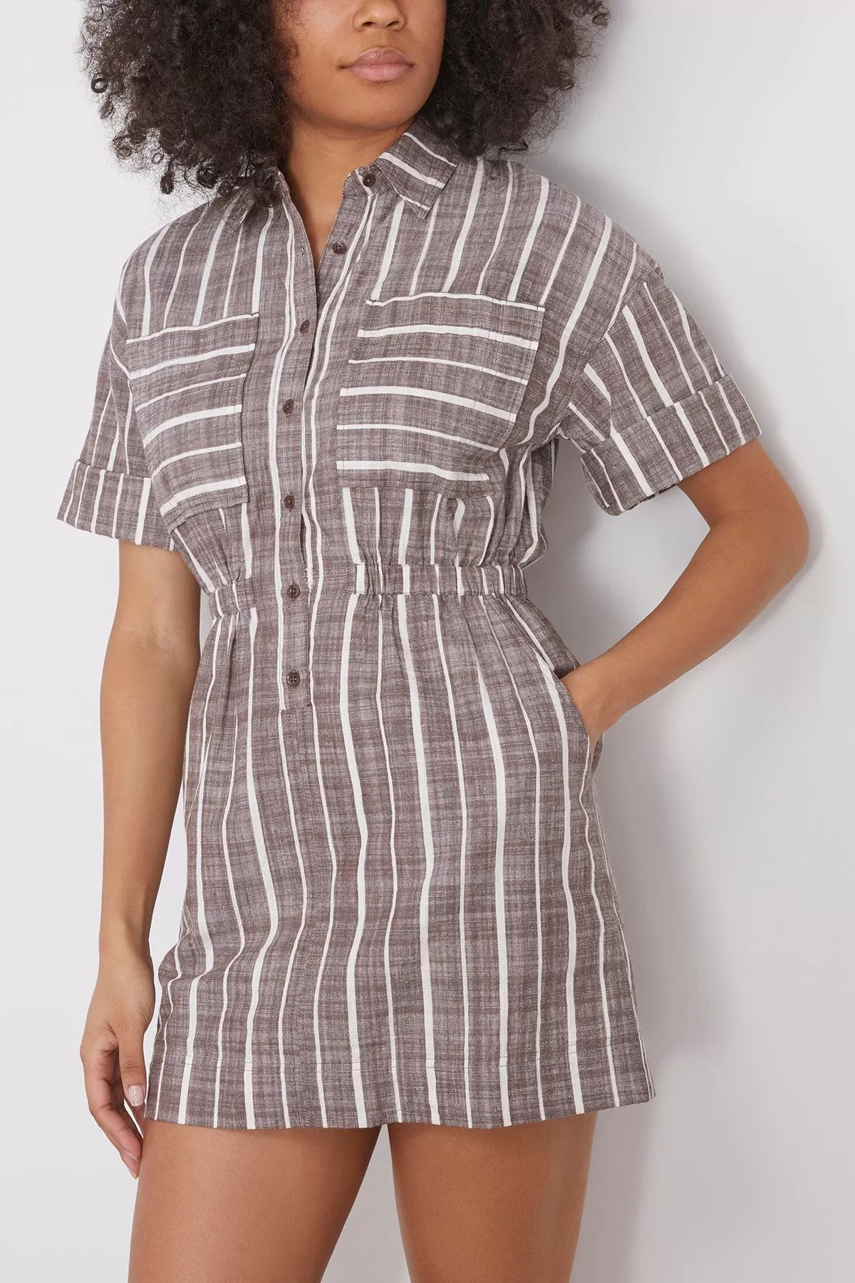 Palmera Mini Dress in Kesh Stripe