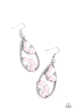 Paparazzi Airily Abloom Pink Earrings