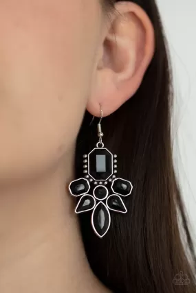 Paparazzi Earring ~ Vacay Vixen - Black