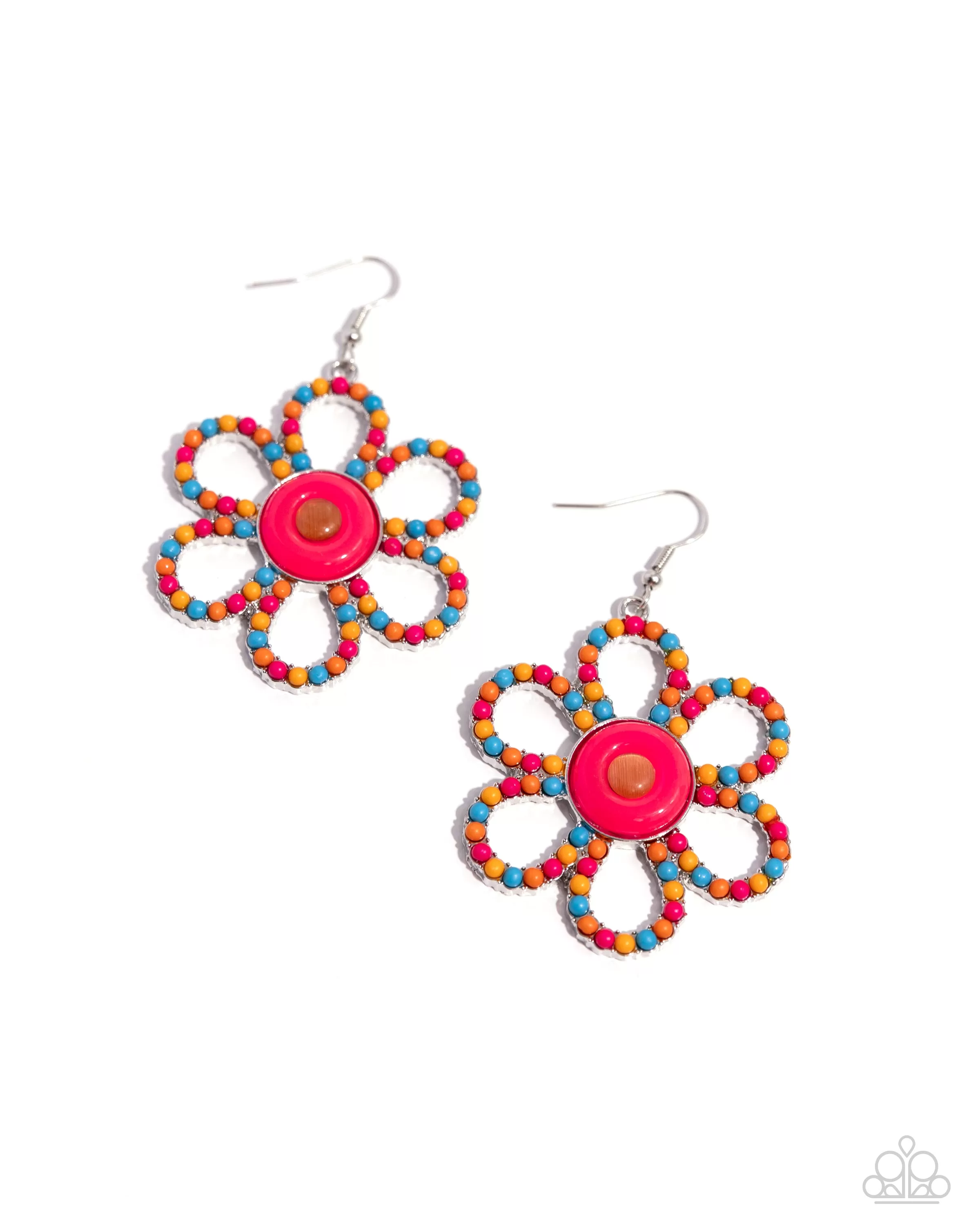 Paparazzi FLOWER Forward Orange Earrings