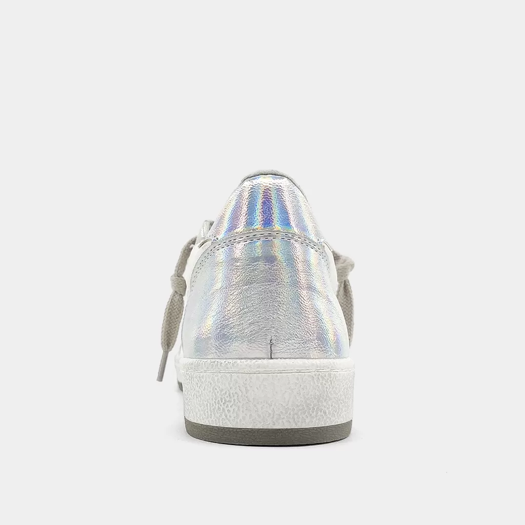 Paz Retro Sneaker, Iridescent Silver | SHUSHOP