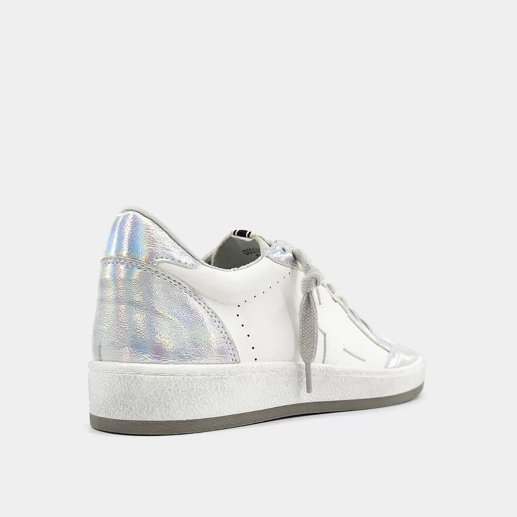 Paz Retro Sneaker, Iridescent Silver | SHUSHOP