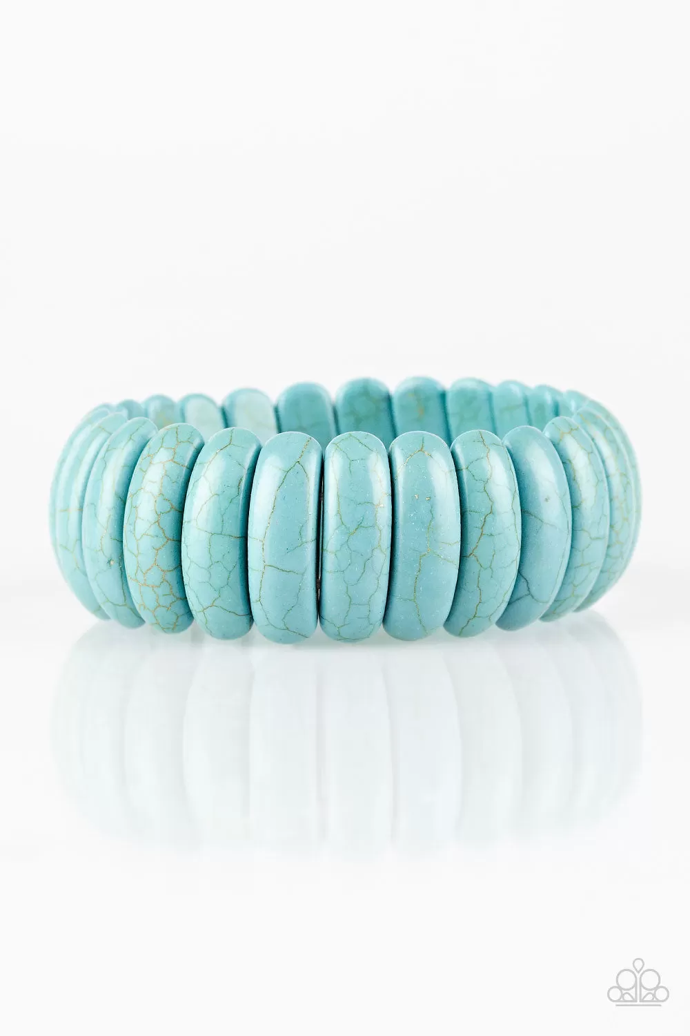 Peacefully Primal - Blue Paparazzi Bracelet