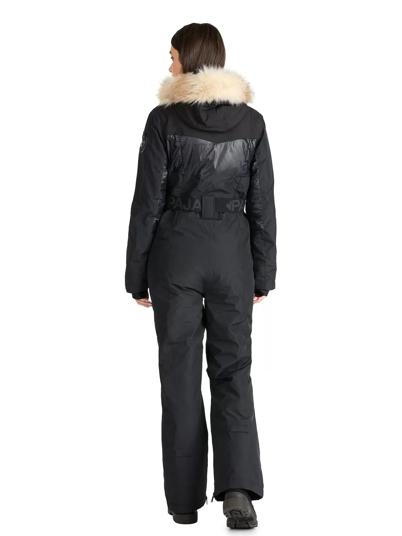 Pearl Women's Ski Jumpsuit w/ Faux Fur Trim