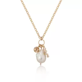 Petal Pearl Charm Pendant