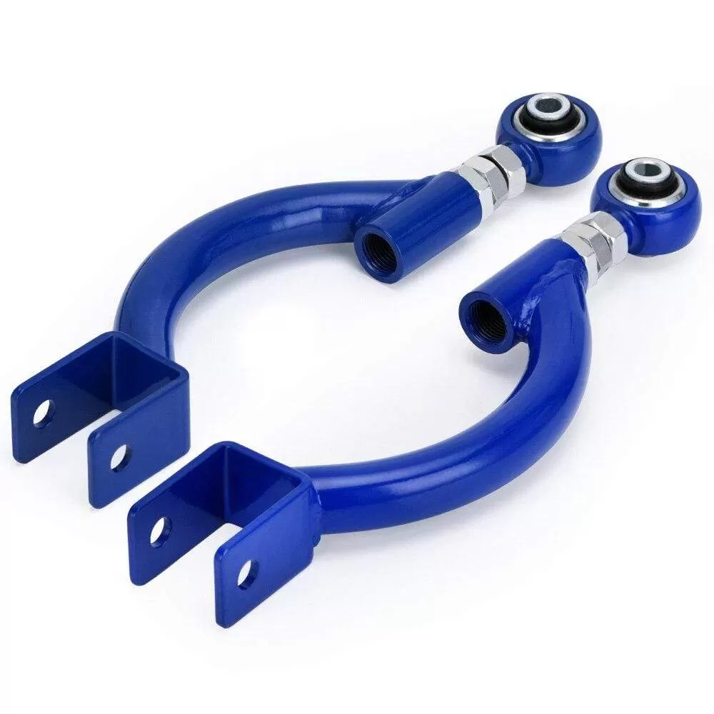 PQY - TRACTION ROD BLUE FOR 95-98 240SX S14 S15 R33 REAR ADJUSTABLE CAMBER CONTROL ARM KIT SUSPENSION PQY9817