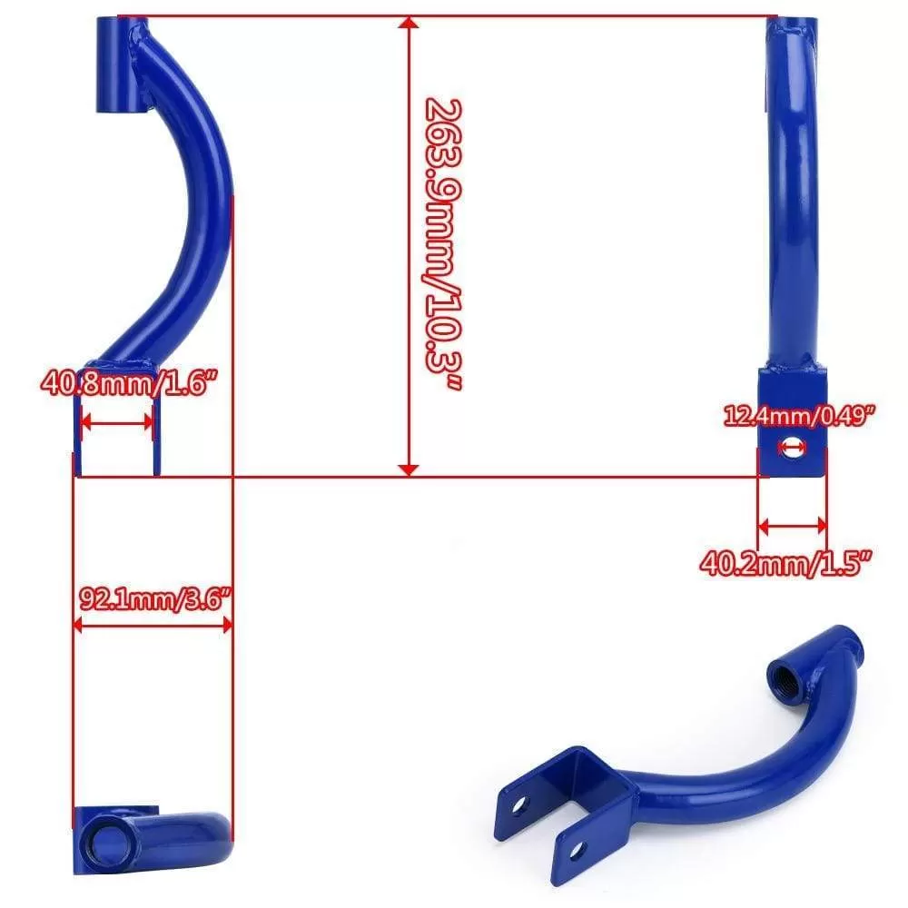 PQY - TRACTION ROD BLUE FOR 95-98 240SX S14 S15 R33 REAR ADJUSTABLE CAMBER CONTROL ARM KIT SUSPENSION PQY9817