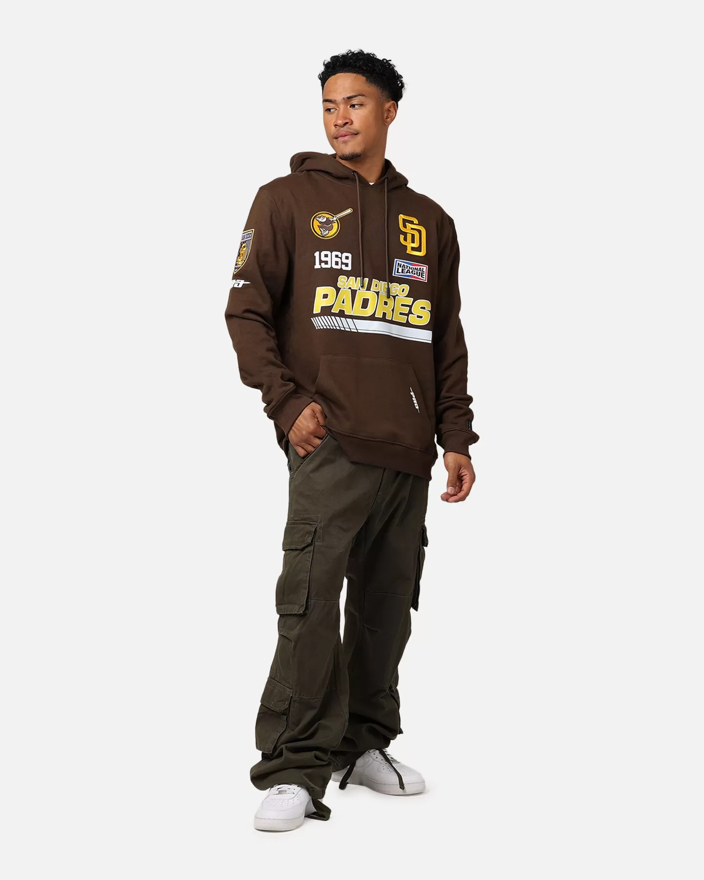 Pro Standard San Diego Padres Fast Lane Hoodie Brown