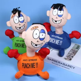 Punch Me on the Face Anti-Stress Toy – Interactive Electronic Stuffed Screaming Decompression Doll