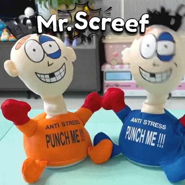 Punch Me on the Face Anti-Stress Toy – Interactive Electronic Stuffed Screaming Decompression Doll