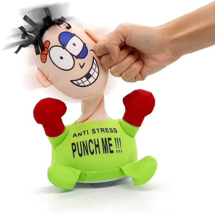 Punch Me on the Face Anti-Stress Toy – Interactive Electronic Stuffed Screaming Decompression Doll