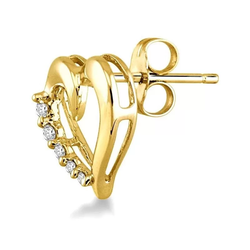 Pure Love Earring in 14K Gold over Sterling Silver