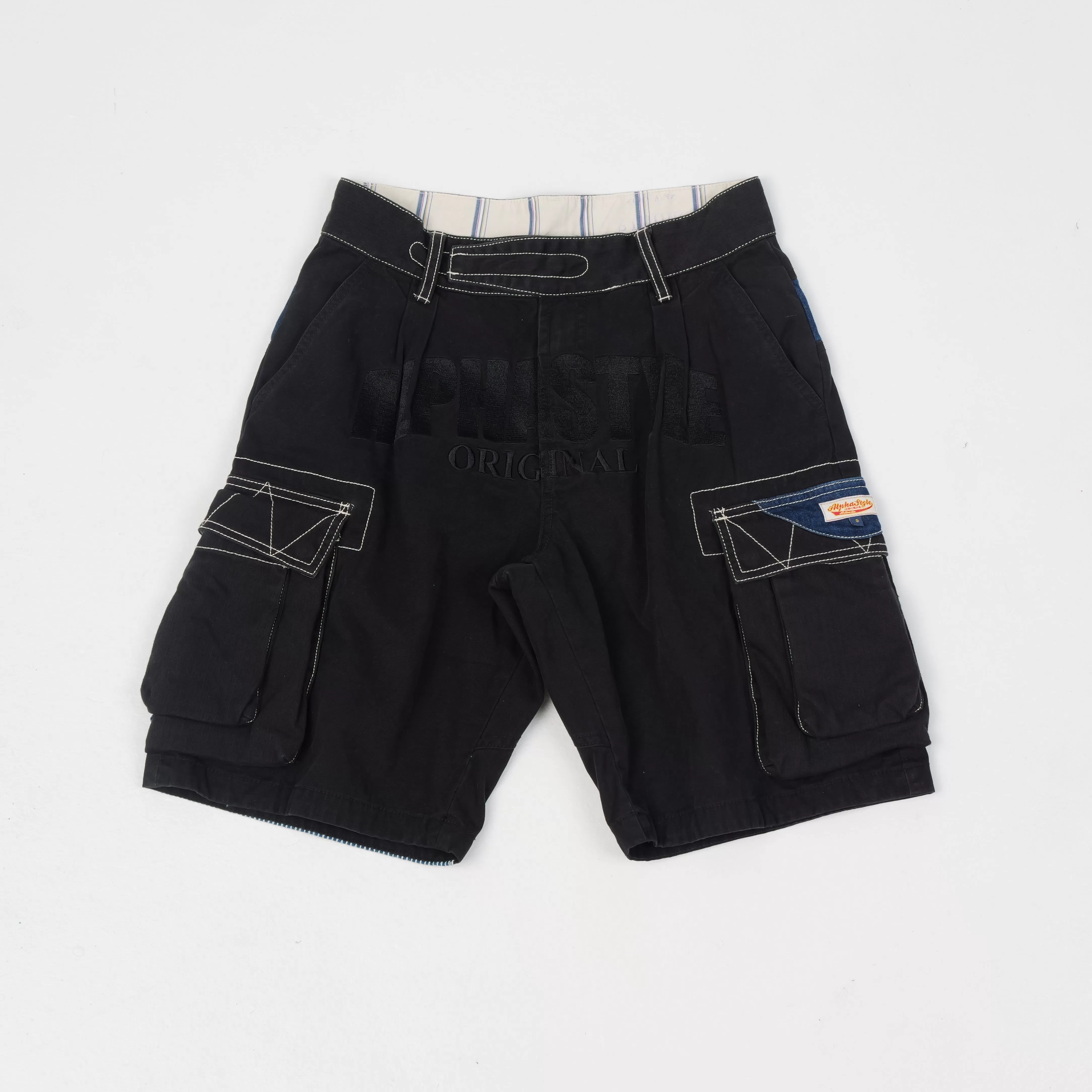 RAYNOR CARGO SHORTS BLACK