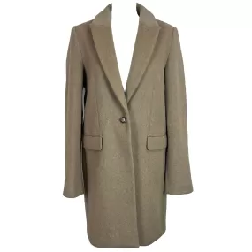 Reformation Beige Wool Mix OverCoat S/M