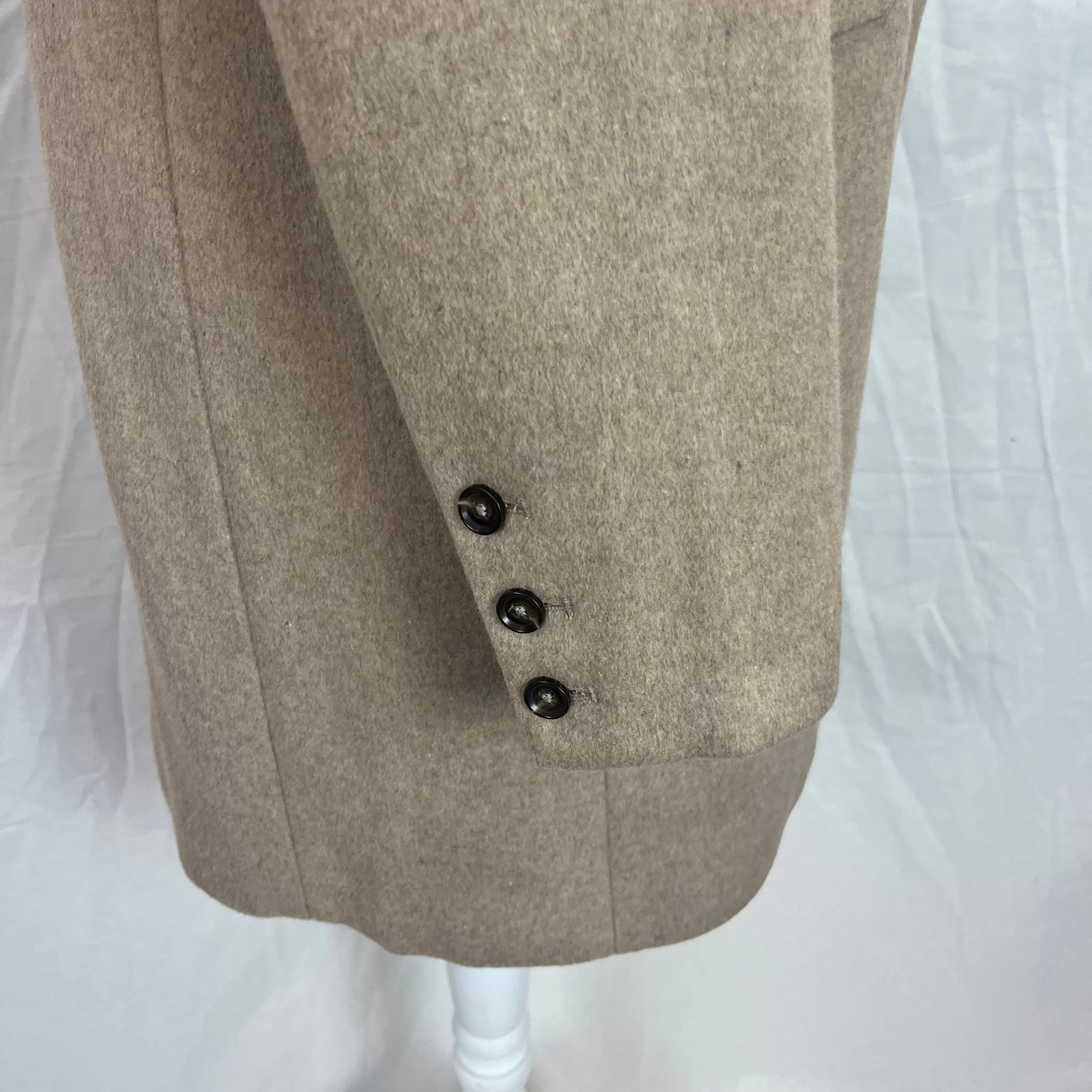 Reformation Beige Wool Mix OverCoat S/M