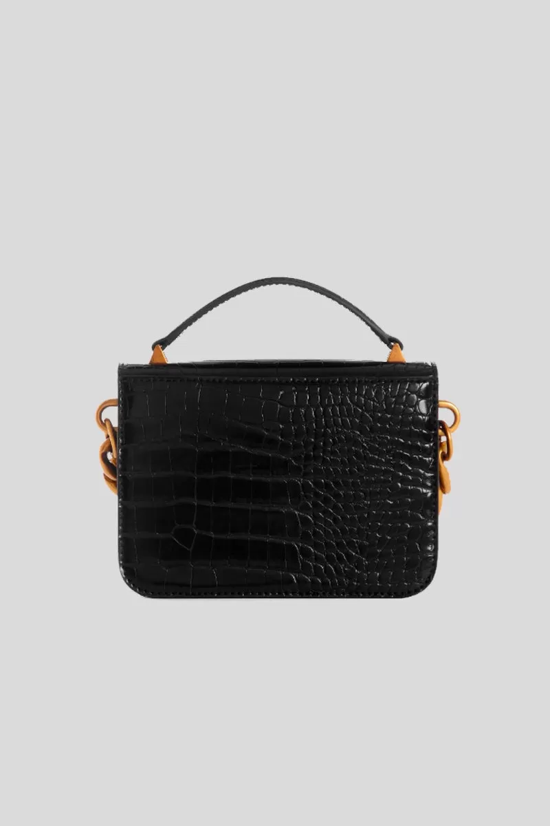 Retour Mini Top Handle Flap - Black