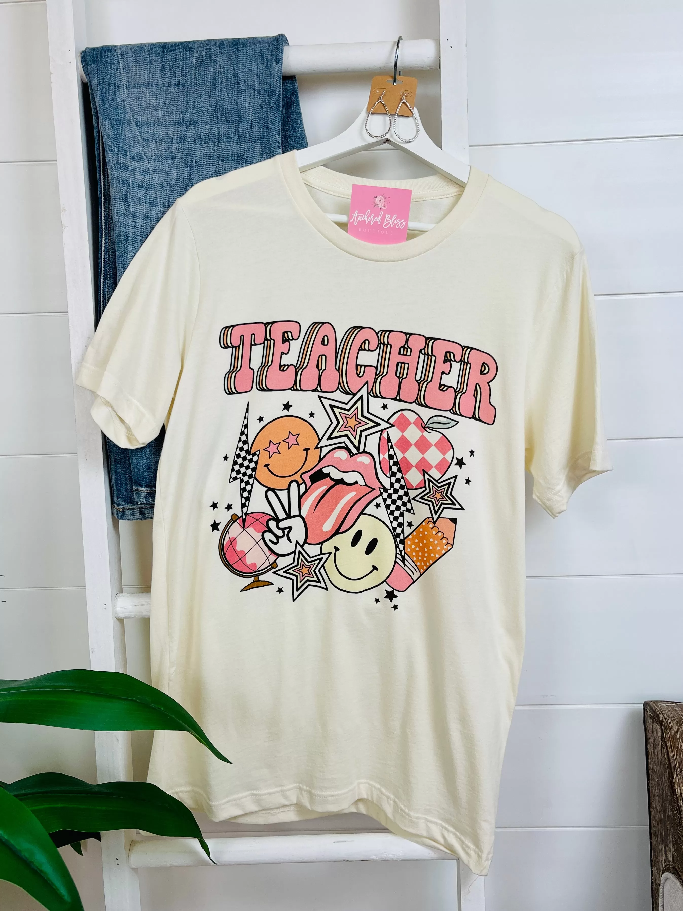 Rockin' Retro Teacher Graphic Tee