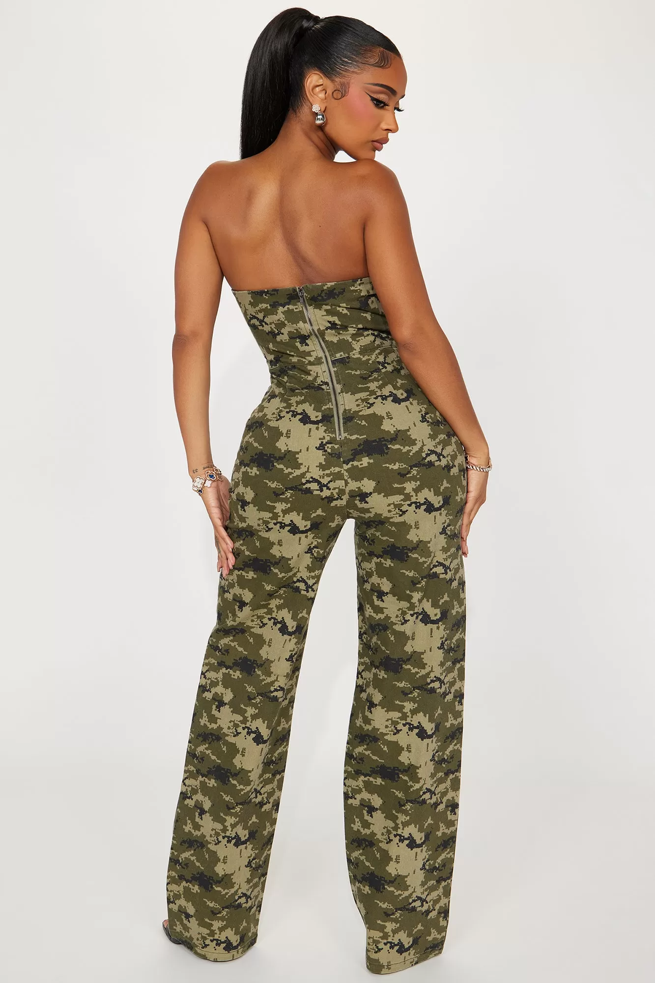 Run For Cover Jumpsuit  - Green/combo