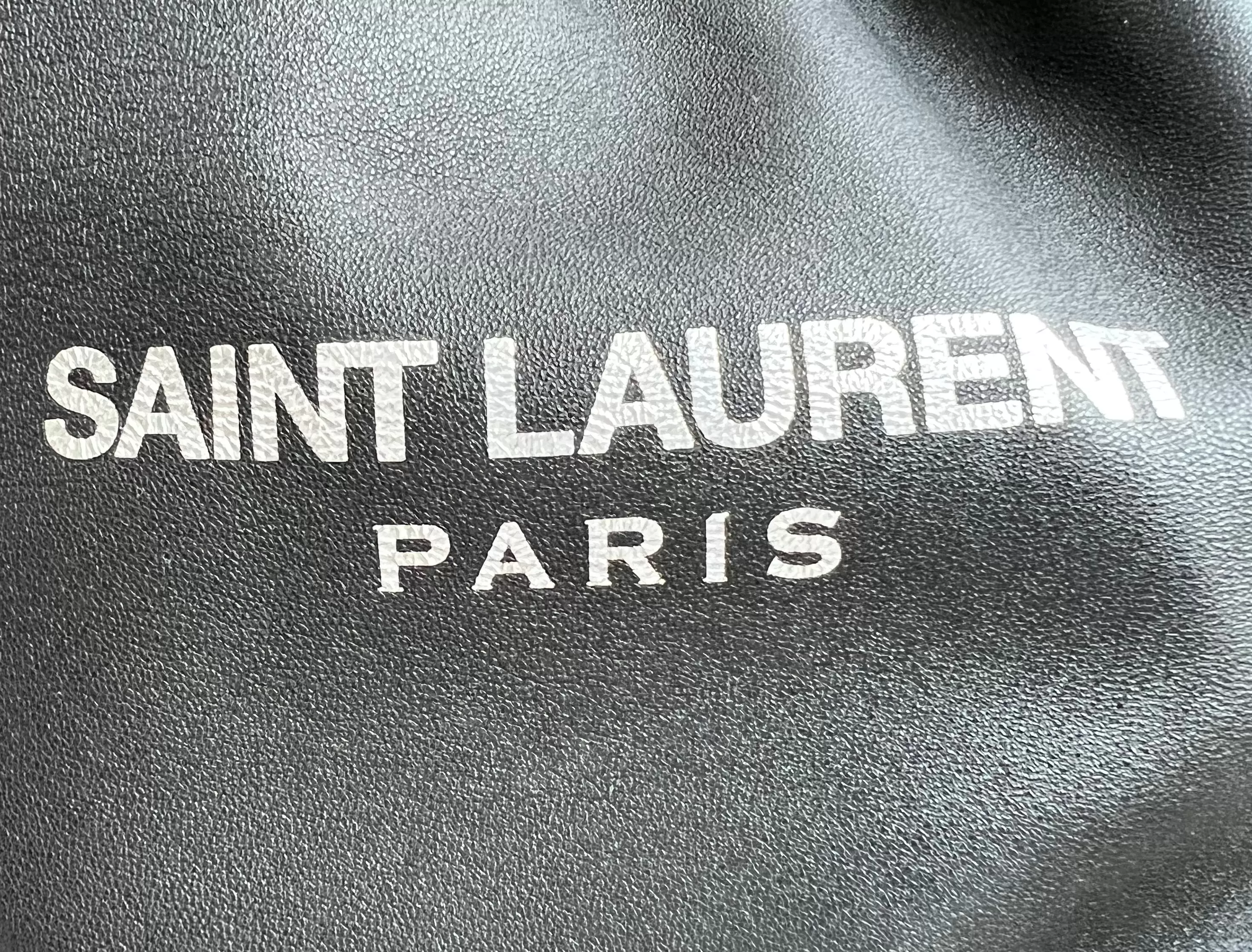 Saint Laurent Teddy Drawstring Bucket Bag