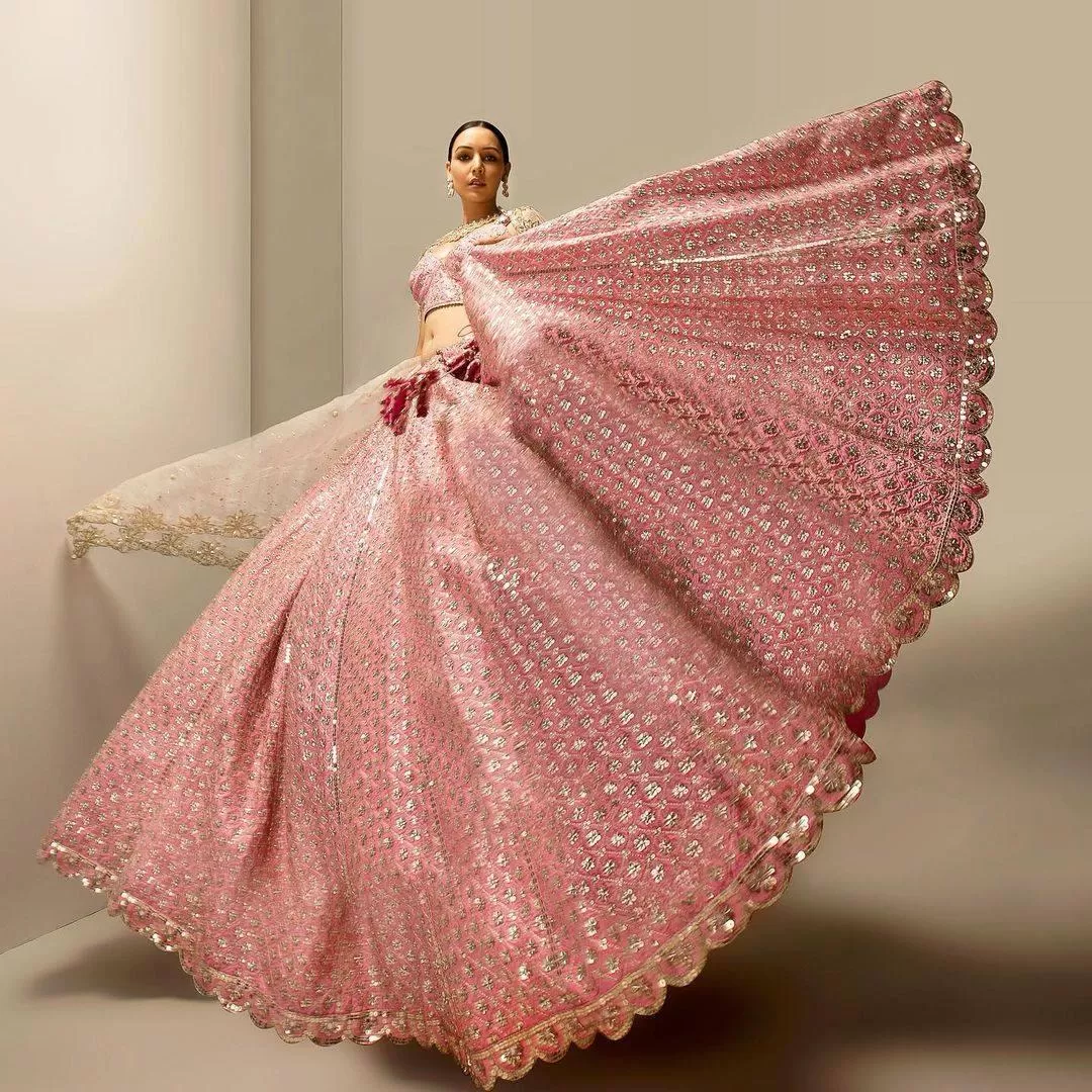 Sandyarani , elegant pink lehenga for women -SSS001PL